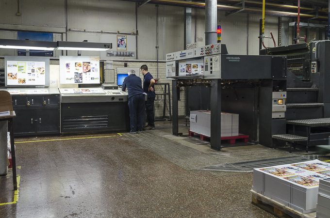 The Urvashi Printers production floor and press team